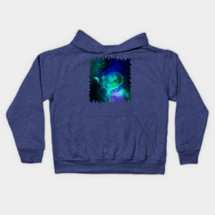 Green Glowing Luminescence of the UFO Jellyfish Kids Hoodie